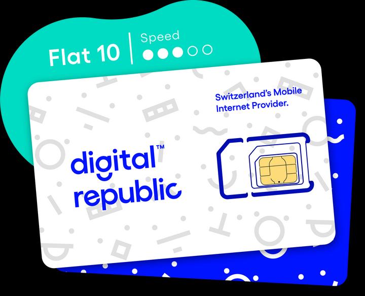 Produktbild Digital Republic SIM-Karte Unlimitiert Internet für 365 Tage – Medium Speed (Unlimitiert)