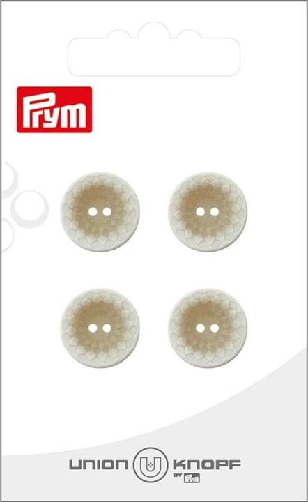 Immagine prodotto Prym Bottoni in poliestere da 15 mm, 4 pezzi, crema