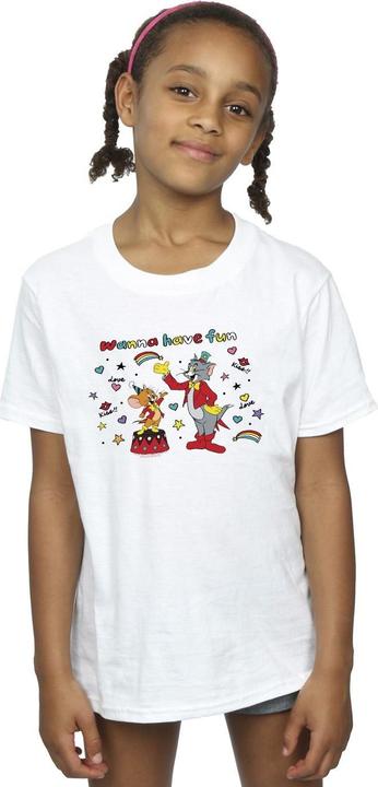 Actual product image Tom & Jerry Girls Wanna Have Fun Cotton T-Shirt (116)