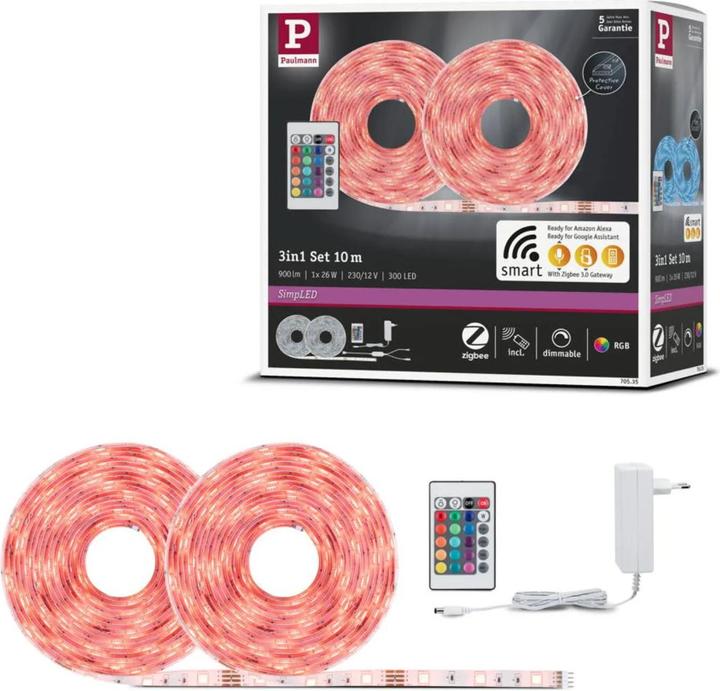 Actual product image Paulmann SimpLED LED Stripe Set (RGB, 1000 cm, Indoor)
