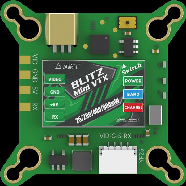 Actual product image iFlight BLITZ Force 5.8GHz 600mW Adjustable VTX (Drone spare parts)