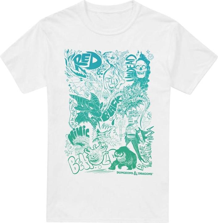 Immagine prodotto Dungeons & Dragons Maglietta Quaderno di Schizzi Uomo (4XL)