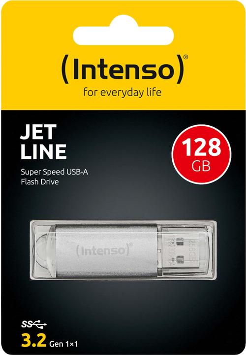 Immagine prodotto Intenso Chiavetta USB Jet Line, USB-A, 128 GB (128 GB, USB 3.2)