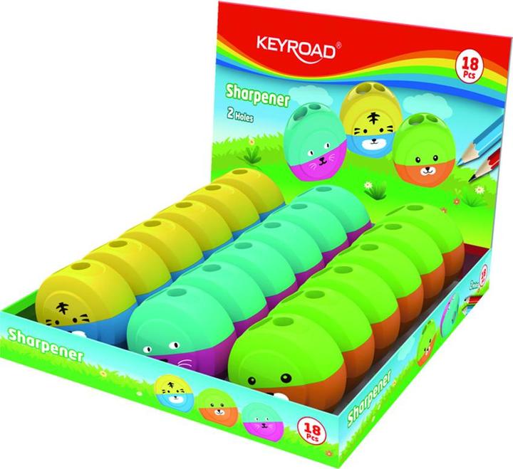 Immagine prodotto Keyroad Temperino Speedy, plastica, doppio, display, mix di colori
