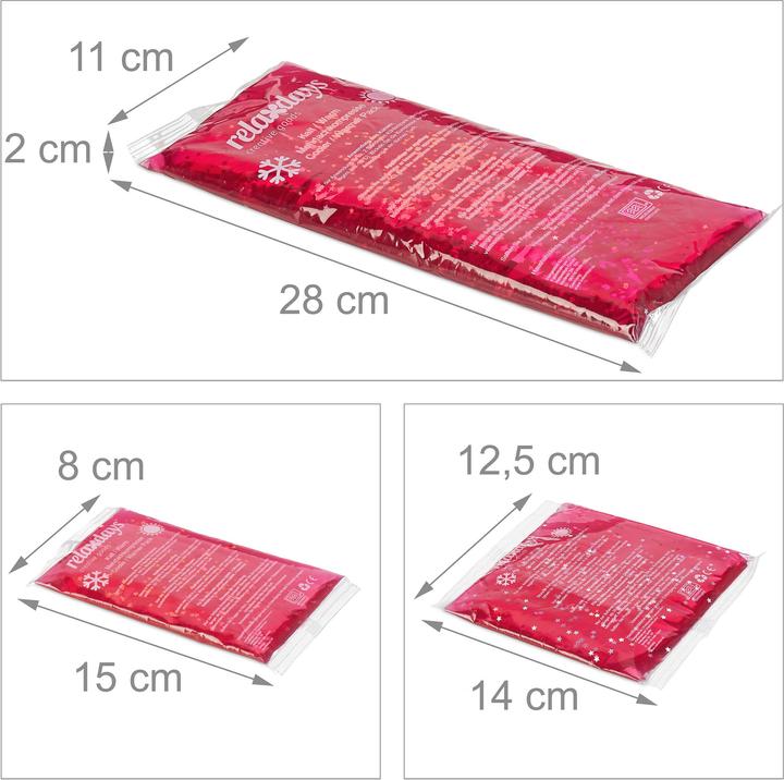 Actual product image Relaxdays Pink cooling pads (8 x, 1730 g)