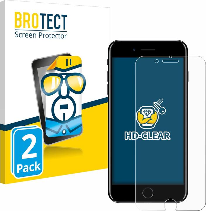 Productafbeelding BROTECT Schermbeschermer Clear (2 Stuk, Apple iPhone 7 Plus)
