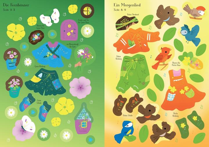 Actual product image My first dress-up doll sticker book: Gaia, the little garden fairy