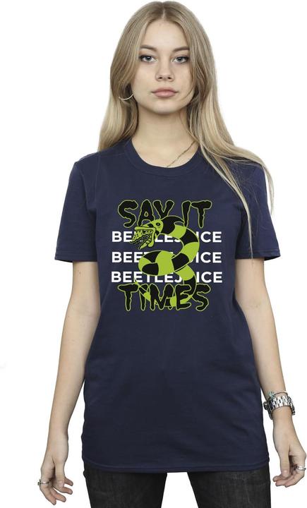 Actual product image Beetlejuice Womens/Ladies Say It 3 Times Cotton T-Shirt (S)