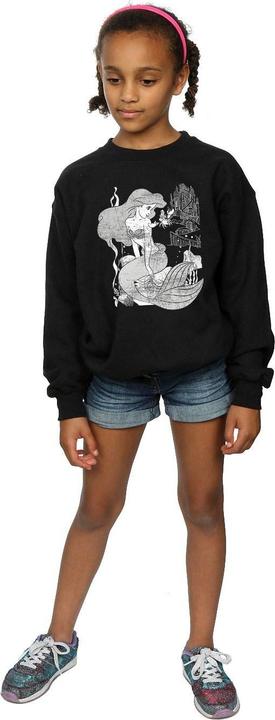 Actual product image The Little Mermaid Girls Cotton Sweatshirt (152, 158)