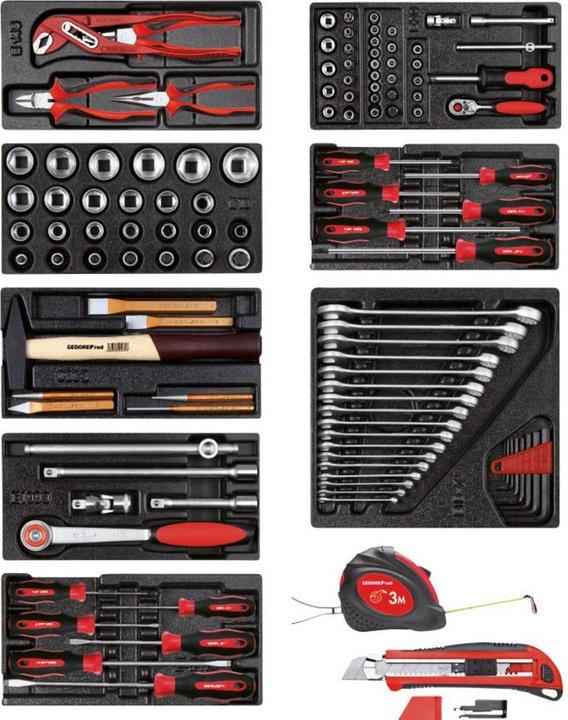 Image du produit Gedore Red red R21010001 Jeu d'outils 8x modules CT 119 pièces