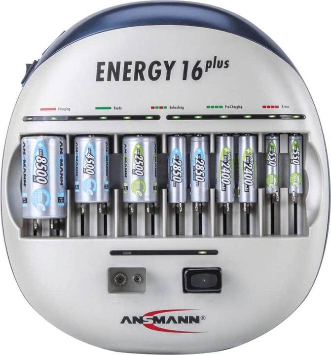 Image du produit Ansmann Énergie 16 Plus (1 pcs, C, D, AA, AAA, 9V Block, Chargeurs sans batterie)