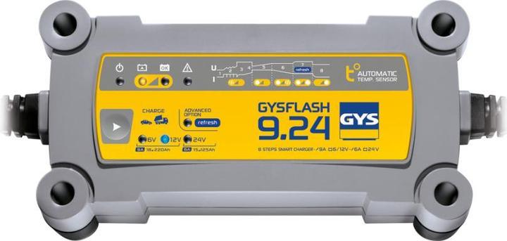 GYS Ladegerät FLASH 9.24 (6V, 12V, 24V, 9 A)