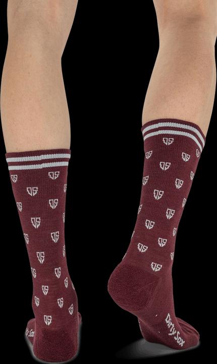 Actual product image Dirtysox All Mountain Merino Socks - Heath Red - 20cm (40 - 43)