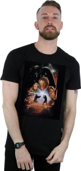 Immagine prodotto Star Wars Episode III Movie Poster Maglietta Uomo (XXL)