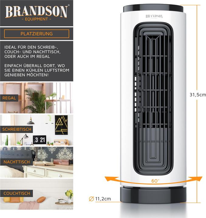 Actual product image Brandson Tower fan (48 dB)