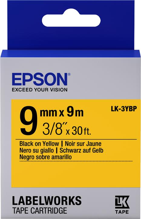 Epson Etikettenkassette LK-3YBP - Pastell - auf (0.90 cm, Gelb)