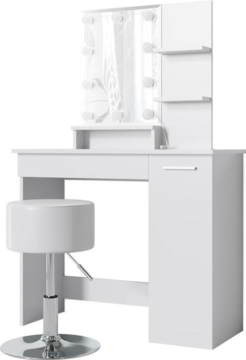 Vicco Julia mit Hocker und Beleuchtung (90 x 38 x 138 cm)