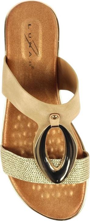 Actual product image Lunar Womens/Ladies Porto Wedge Heel Sandals (37)