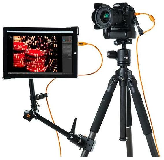 Image du produit Tether Tools iPad Clamp, large, Bracket + Baby Adapt.