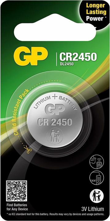 Image du produit GP Batteries Pile bouton (1 pcs, CR2450, 610 mAh)