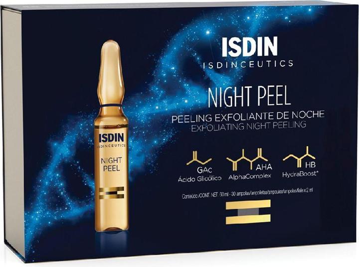 Produktbild Isdin ISDIN Night Peel Exfoliating Night Peeling złuszczające serum w ampułkach do twarzy na noc 30x2ml (2 ml)