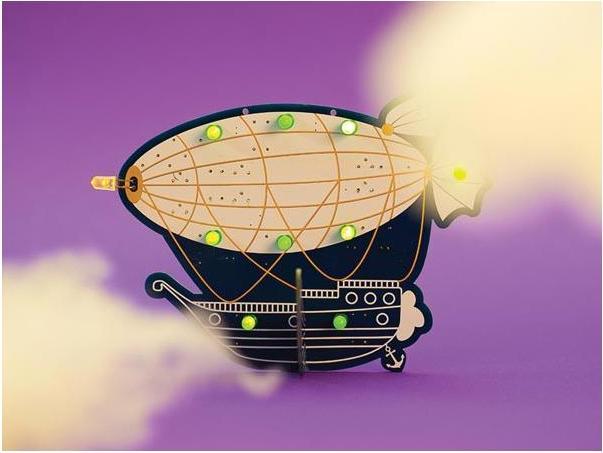 Immagine prodotto Whadda Zeppelin In Design Retrò - Kit Per Imparare A Saldare (Kit elettronica)