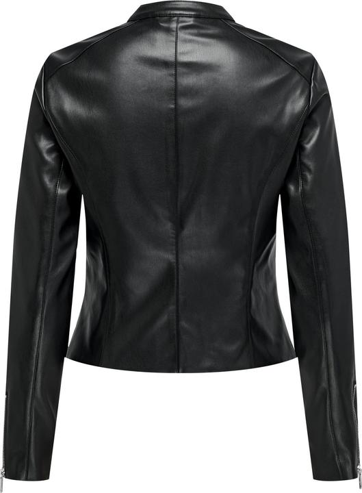 Actual product image Only Fly-Away collar jacket Faux leather jacket (3XL)