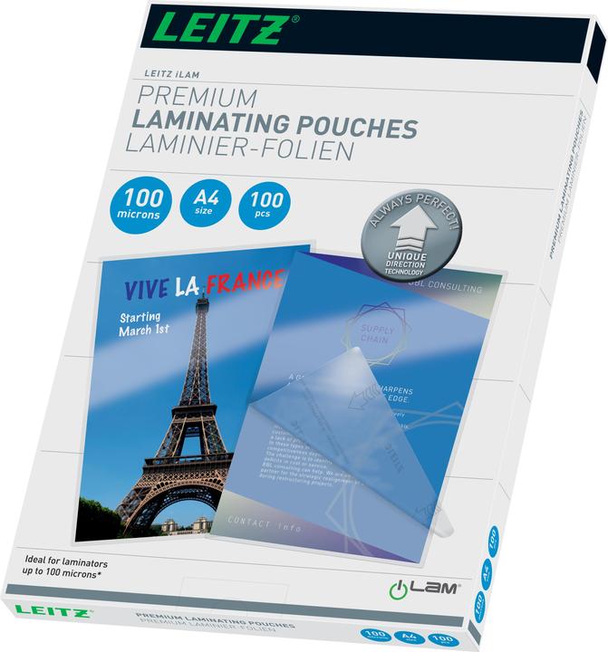 Leitz Feuille de plastification (A4, 100 pièce(s), 100 µm)