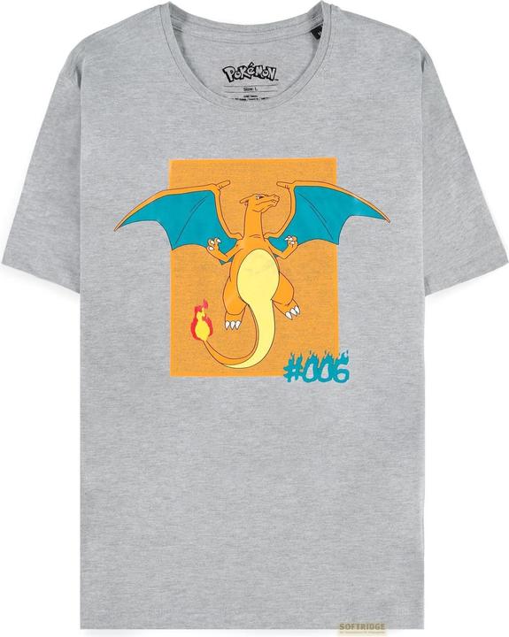 Difuzed Pokémon - Charizard - Short Sleeved T-shirt - 2XL (XXL)