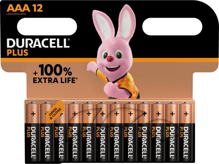 Image du produit Duracell Plus de pouvoir (12 pcs, AAA, 1150 mAh)