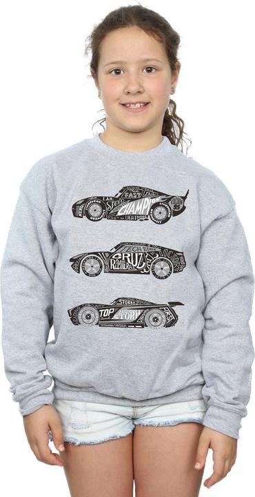 Immagine prodotto Disney Cars Text Racers Felpa Ragazze (128)