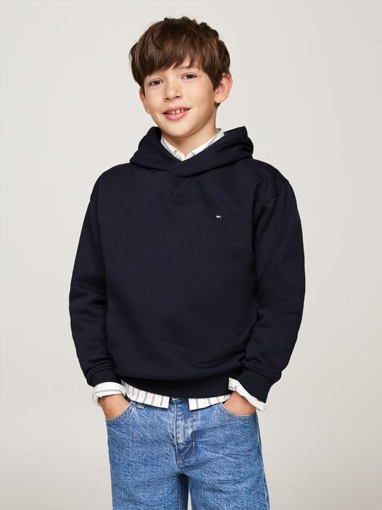 Produktbild Tommy Hilfiger Kids Timeless Fleece Hoodie - Blauw - Boys - 10 jaar (10)