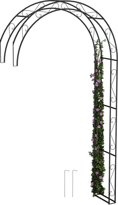 Relaxdays Rosenbogen (36 cm, 130 cm)