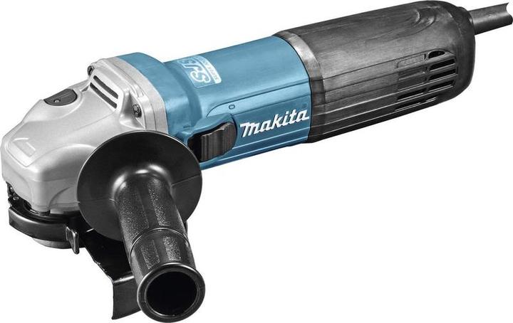 1x case, 1x Makita GA5030RK angle grinder, 1x 35 mm spanner 782423-1, 1x protective cover 125x6.0mm metal A-80933, 1x M8 153489-2