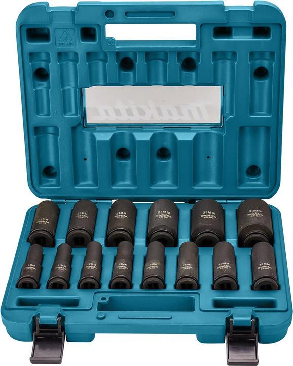 Produktbild Makita B-52308 (32 mm, 16 mm, 15 mm, 28 mm, 17 mm, 13 mm, 10  mm, 22 mm, 19 mm, 31 mm, 14 mm, 25 mm, 30 mm, 26 mm, 21 mm, 18 mm, 23 mm, 12 mm, 24 mm, 29 mm, 20 mm, 27 mm, 11 mm)