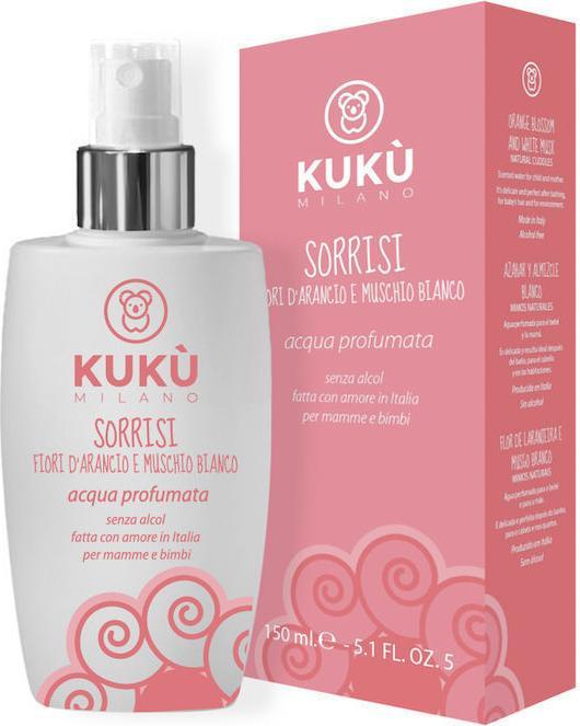 Image du produit Kukù Milano Sorrisi eau parfumée naturelle 150 ml - Orange et musc