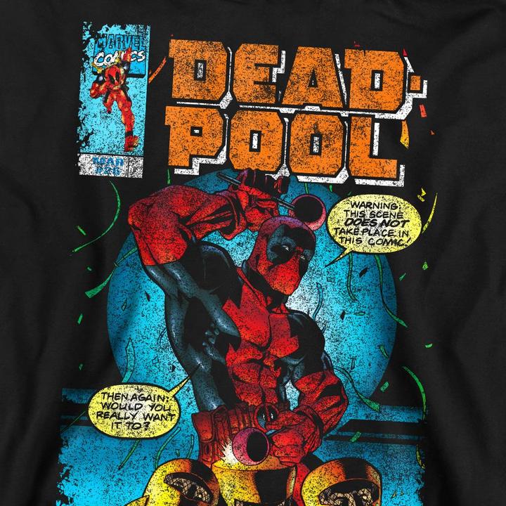 Actual product image Deadpool Unisex Adult Would You Want It Comic Cover Sweatshirt (XL)
