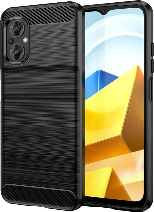 Produktbild Screenguard Xiaomi Poco M5 Hülle Carbon Brushed Soft TPU (Xiaomi Poco M5)
