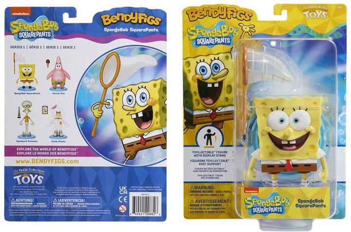 Image du produit Noble Collection Bob l'éponge figurine flexible Bendyfigs Spongebob 12 cm