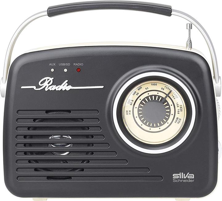 Silva Schneider Radio 20W FM USB SD Memory Card nero MONO 1965 NERO (FM)