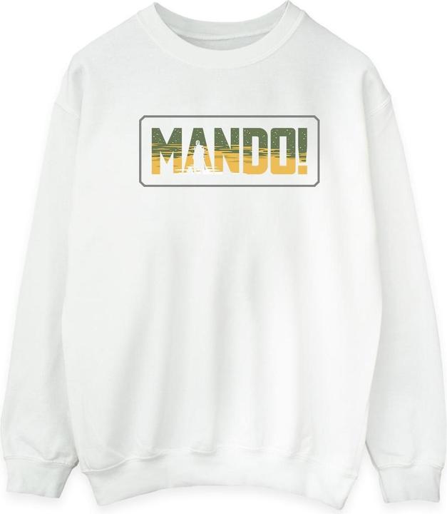Actual product image Star Wars Mens The Mandalorian Mando Cutout Sweatshirt (L)