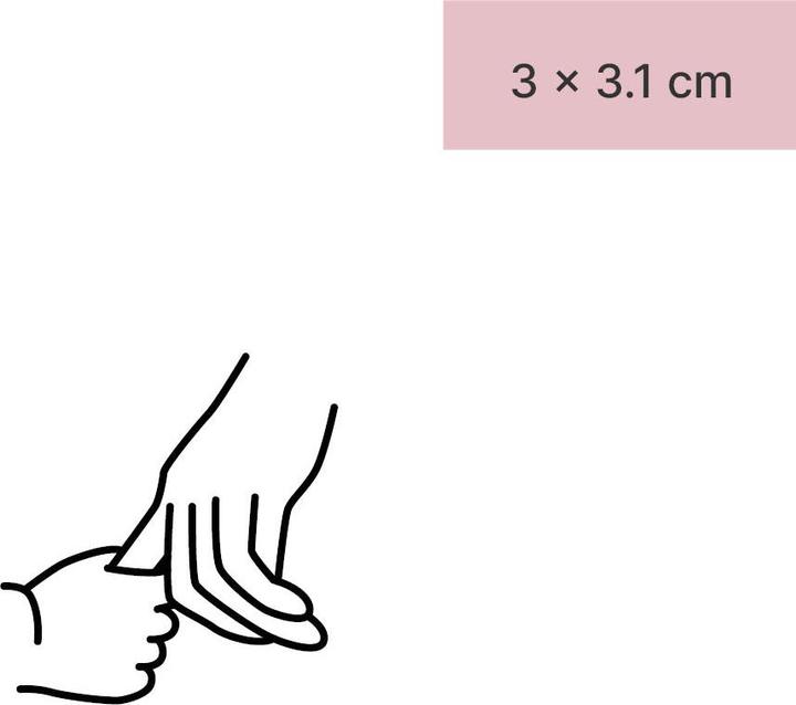 Actual product image minink Temporary tattoo - Mother and child