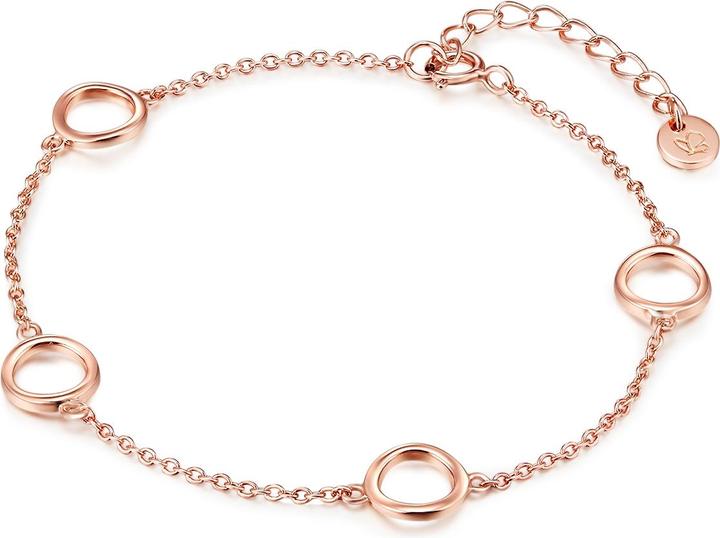 Glanzstücke München Damen Sterling Silber roségold 17,0 cm Basislänge + 3,0 cm Verlängerung - 10250 (17 cm, Sterling Silber)