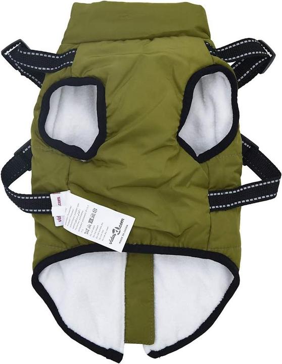 Actual product image VidaXL Dog coat with harness Waterproof Reflective (32, Dog coat)