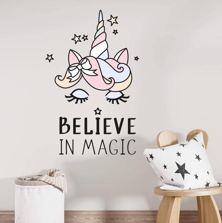 Immagine prodotto Trenddeko Testa di unicorno Credi nella magia (19 x 30 cm)
