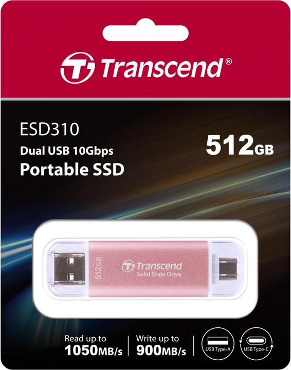 Image du produit Transcend ESD310 (512 Go, USB-C, USB 3.2 Gen 2)