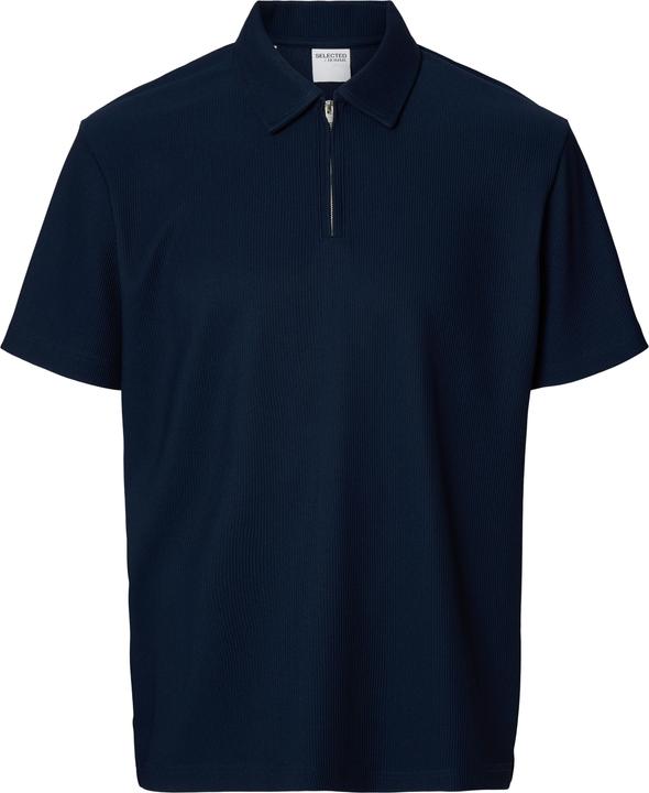 Selected Homme Half-Zip Plissee Polo shirt (M)