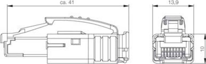 Produktbild Weidmüller Sensor /Aktor Datensteckverbinder Stecker RJ45 Crimp