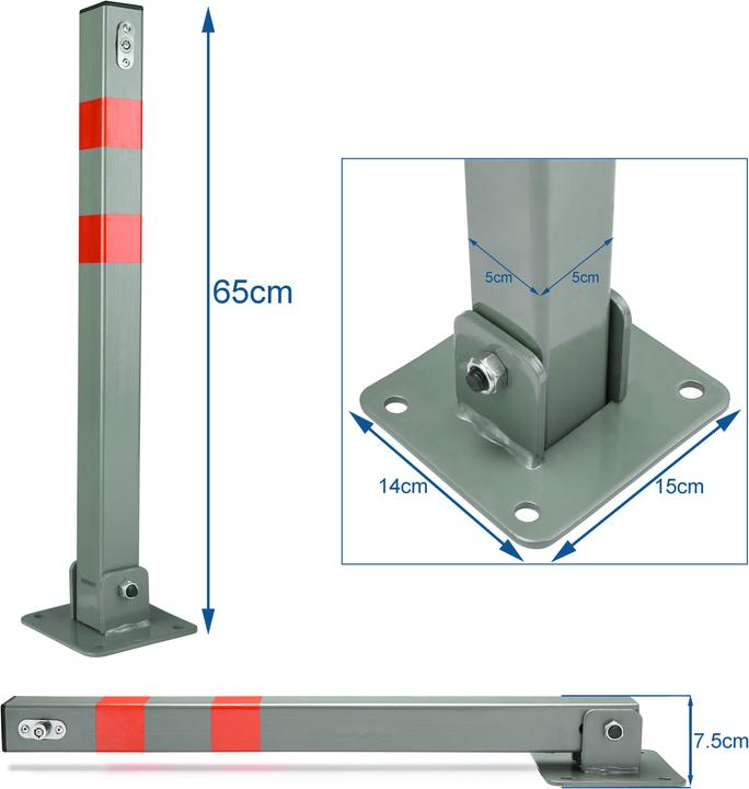 Immagine prodotto Monzana Set di 3 barriere per parcheggio