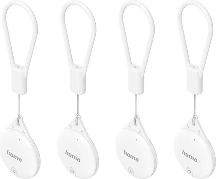 Produktbild Hama 185815 Schlüsselfinder Bluetooth f. Apple Weiss 4 St. Set (iOS)